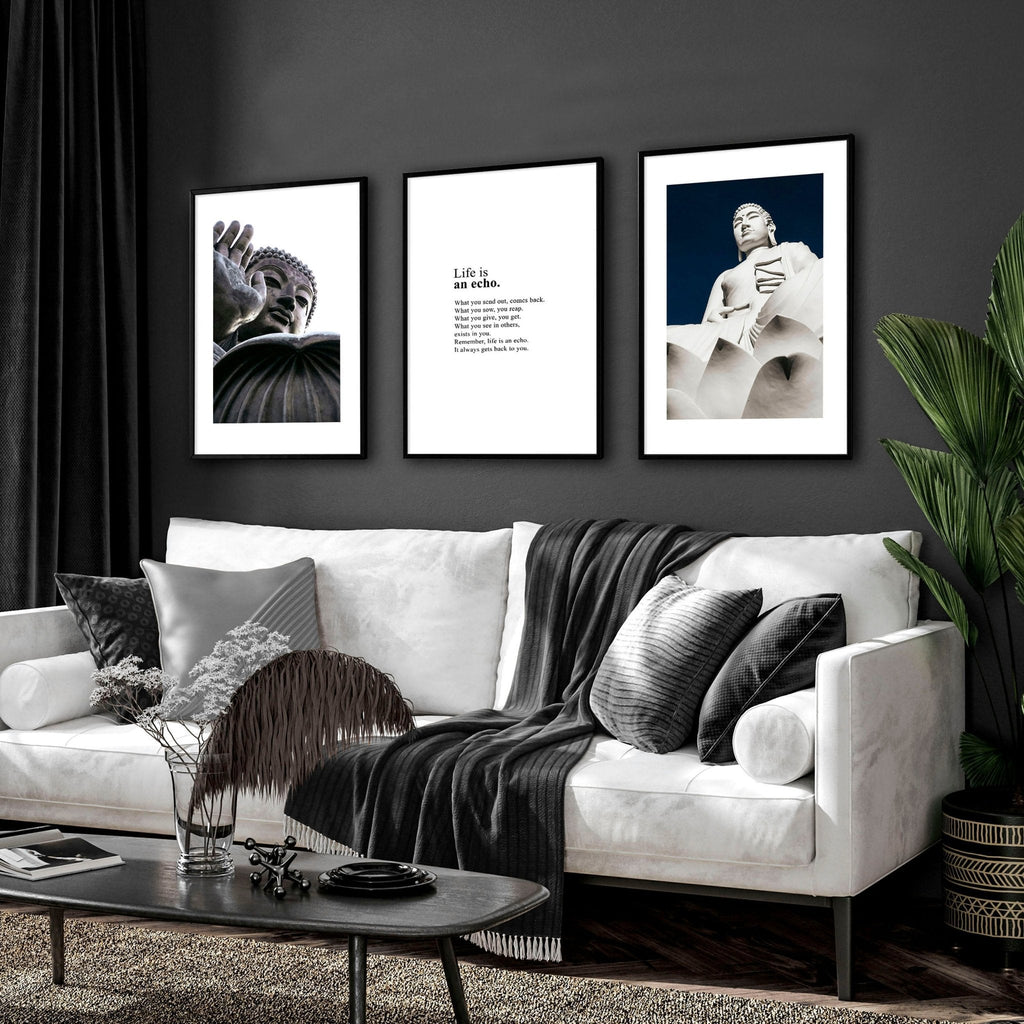 Buddhist wall art  | set of 3 wall art prints