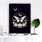 Butterfly Wall Art Decor | Set of 2 Dark Academy Wall art Prints