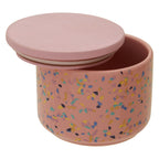 Small Pink Terrazzo Storage Canister | Yuki