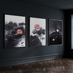 Calming Art | Set of 3 Asian Inspired Wall art Prints