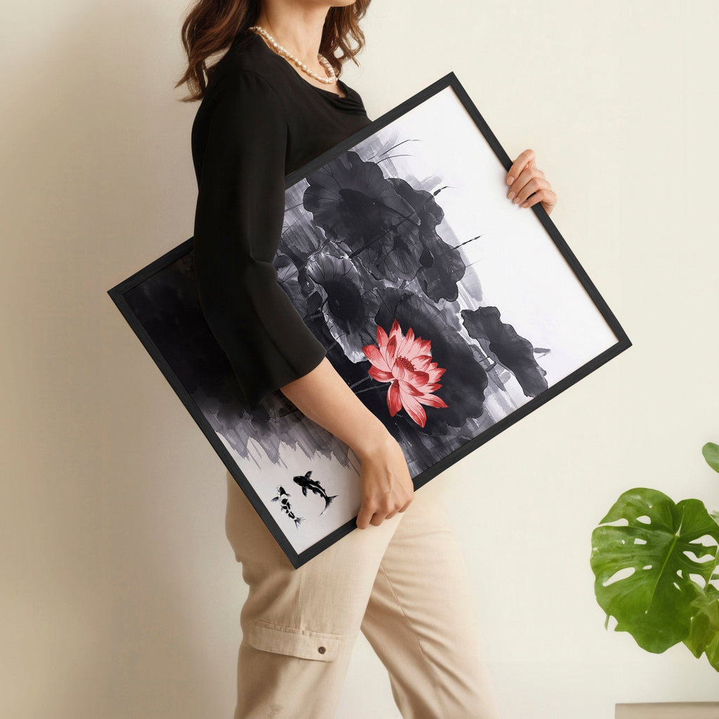 Calming Art | Set of 3 Asian Inspired Wall art Prints