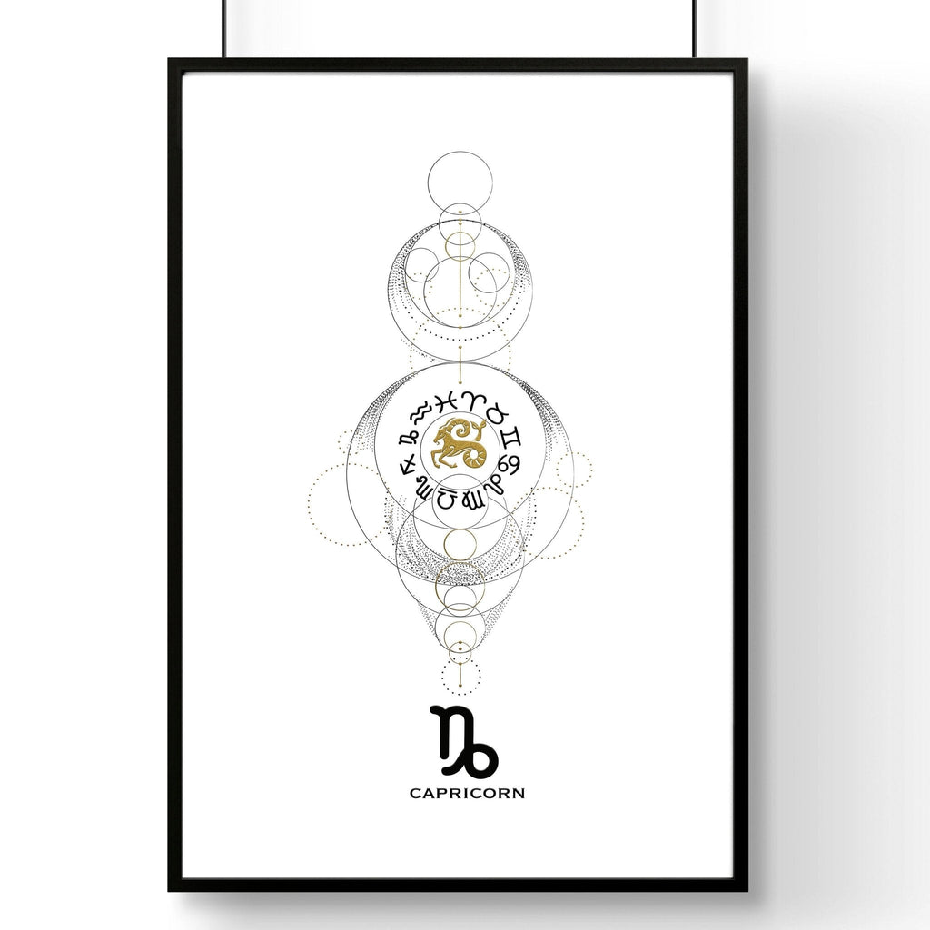 Capricorn art print | Zodiac horoscope signs