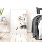 Chinese Wall Art | Set of 3 Asian Inspired Wall art Prints