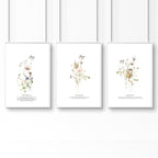 Christian art for bedroom | set of 3 wall art prints