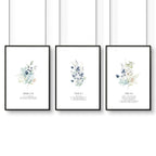 Christian religious wall art | set of 3 prints for bedroom walls