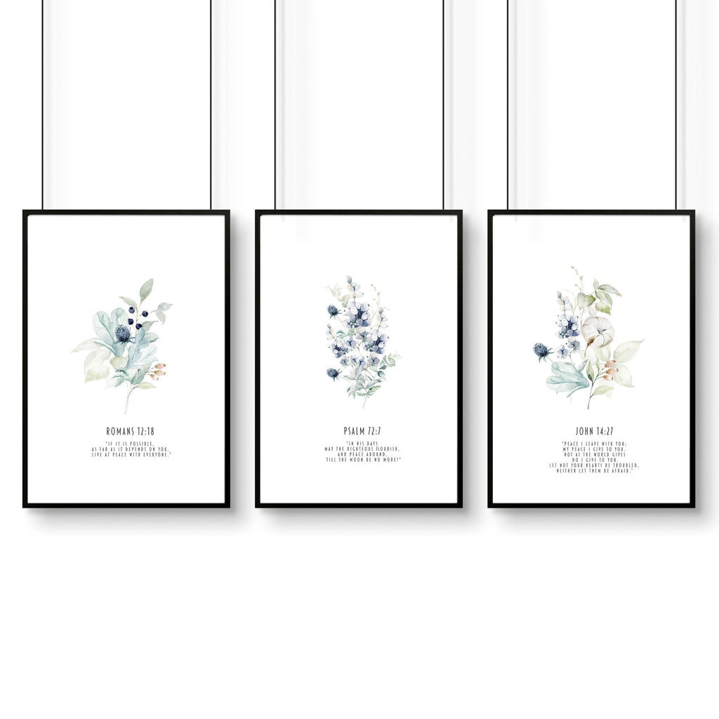 Christian posters | set of 3 Home decoration wall art prints