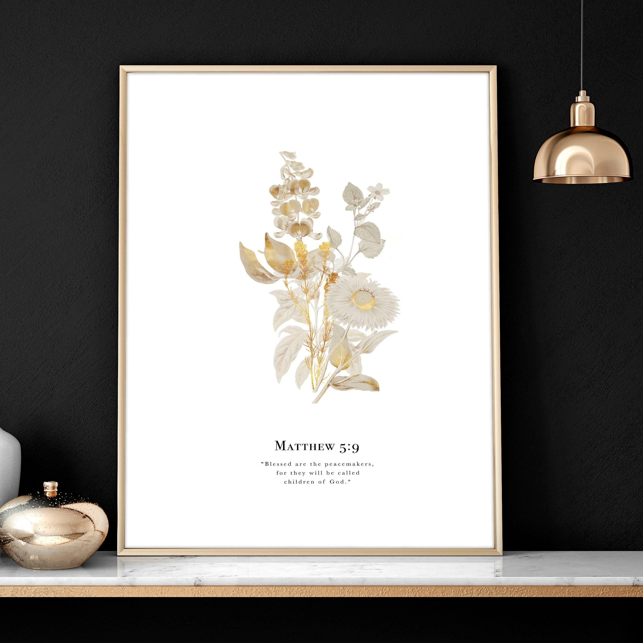 Bible quote wall art | set of 3 Christian wall art prints