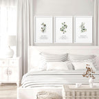 Bible wall art for bedroom | set of 3 wall art prints