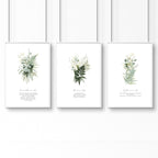 Christianity Bible wall art for bedroom | set of 3 wall art prints