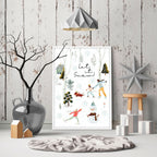 Christmas decor indoor wall art print