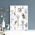 Christmas decorations wall art print