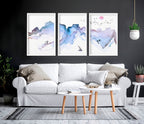 Coastline print | set of 3 wall art prints