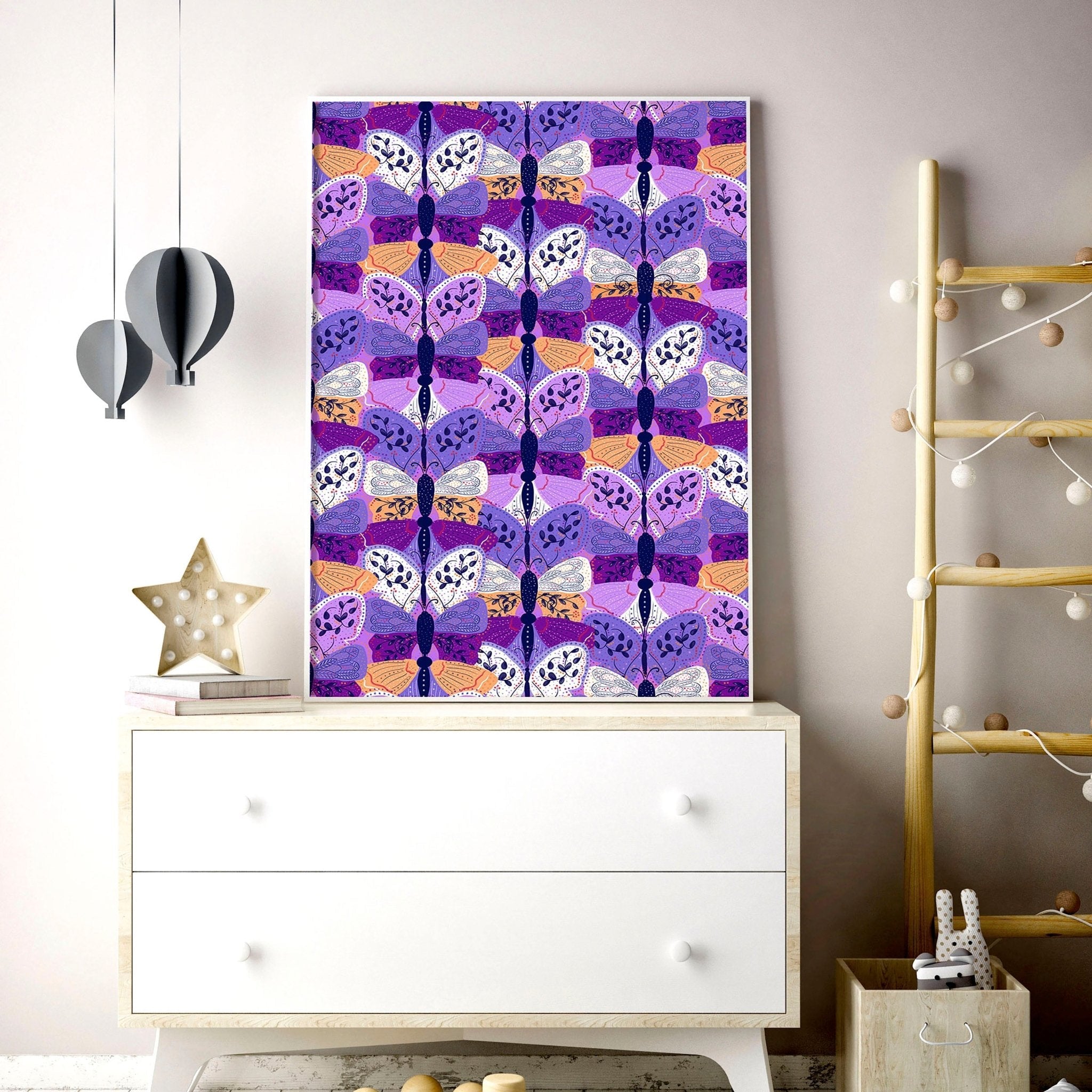 Butterflies wall art | set of 2 Wall art for Nursery