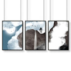 Wall art for an office | set of 3 Contemporary wall art prints
