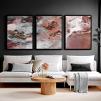 Contemporary Wall Art Decor | set of 3 framed wall art prints