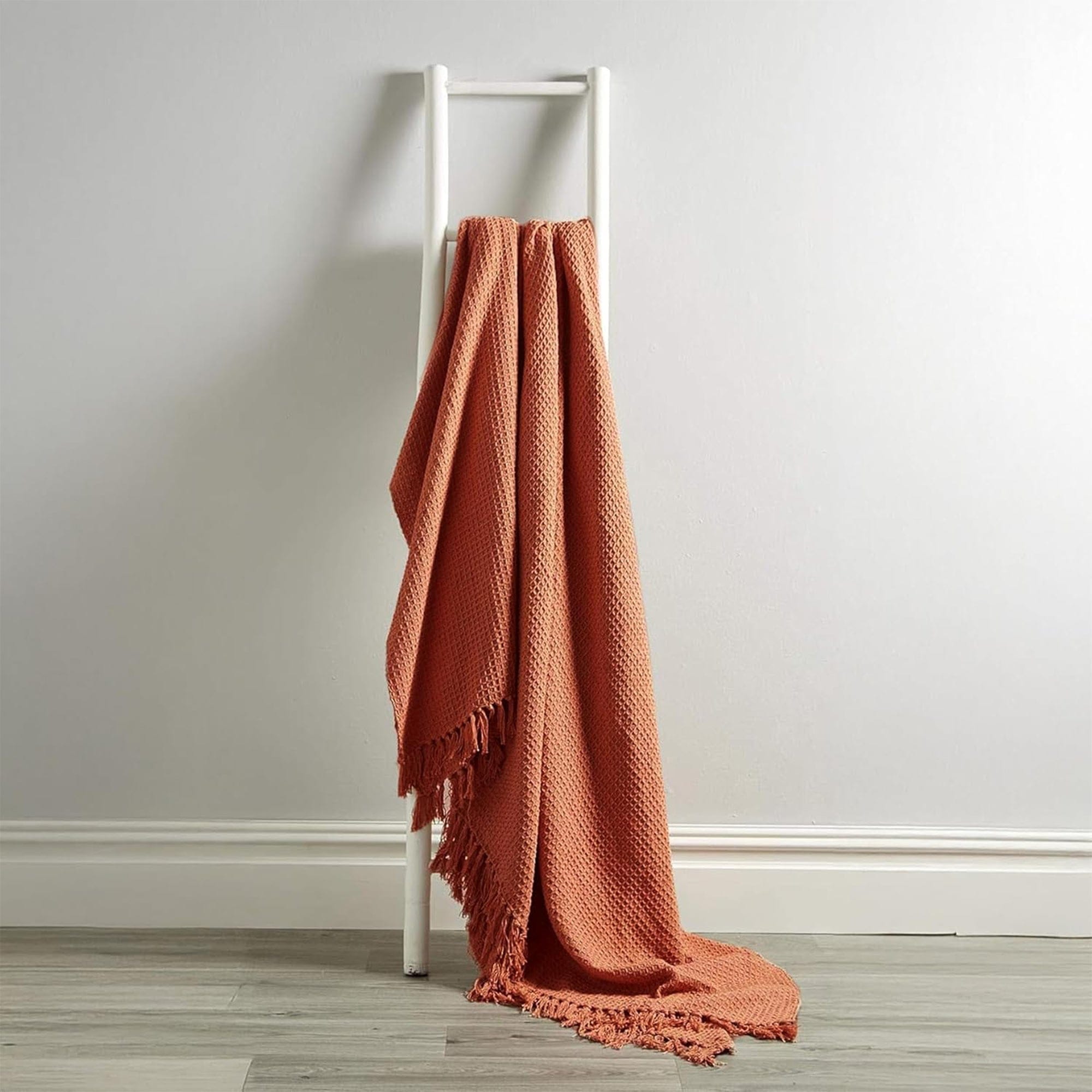 OLIVIA ROCCO Cotton Throw Super Soft Lightweight Eco Friendly Recycled Cotton For Sofa Bed Chair Calming Colours Home Decor - Nest UK