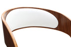 White Leather Effect Chair with Curved Back | Parkar