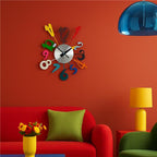 Multi Colour Funky Numbers Wall Clock | Franci