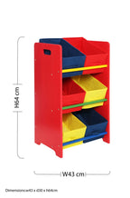 Pixel Red 3 Tier Unit | Kids Storage