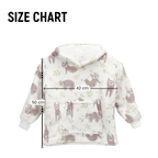 OLIVIA ROCCO Daisy Dreamer Kids Hoodie Blanket Safari Sloth Wearable Sweatshirt for Cosy Home Layering