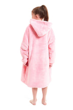 OLIVIA ROCCO Kids Oversized Hooded Fleece Blanket With Sherpa Fur Elastic Cuffs Easy-Care Sofa and Bedroom Throw