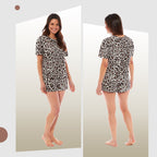 OLIVIA ROCCO Womens Cotton Pyjama Sets Leopard Zebra Prints Breathable Nightwear