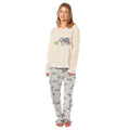 OLIVIA ROCCO Women's Thermal Fleece Pyjamas Set Sloth Animal Print Winter Easy-Care Super Soft Sleep Set