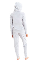 OLIVIA ROCCO Womens Hooded Velour Lounge Set With Zipped Top And Elasticated Waistband