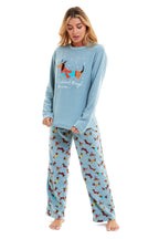 OLIVIA ROCCO Women's Dachshund Polar Fleece Pyjama Set Cosy Winter Sleepwear Cosy Easy-Care Nightwear Set