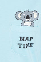 OLIVIA ROCCO Women's Koala Bear Cotton Pyjama Set 100% Cotton Elasticated Waistband