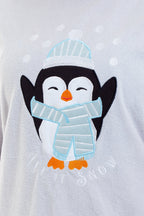 OLIVIA ROCCO Women's Penguin Polar Fleece Pyjama Set Soft Warm Winter Lounge Wear