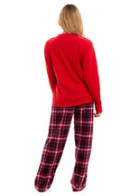 OLIVIA ROCCO Women's Polar Fleece Pyjama Set Festive Reindeer Pattern UltraSoft Winter