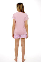 OLIVIA ROCCO Women's Pyjama Set T Shirt And Shorts Sausage Dog Print Soft Cotton Super Soft Cosy Home Loungewear