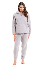 OLIVIA ROCCO Women's Teddy Fleece Lounge Set Zip Up Pyjama with Elasticated Waistband