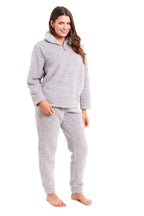 OLIVIA ROCCO Women's Teddy Fleece Lounge Set Zip Up Pyjama with Elasticated Waistband
