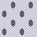 Deco Checkers - Violet Veil - Fabric - Micaela Sharp Collaboration