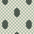 Deco Checkers - Seafoam - Fabric - Micaela Sharp Collaboration