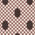 Deco Checkers - Coco - Fabric - Micaela Sharp Collaboration