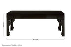 Black High Gloss Wooden Coffee Table with Stately Shaped Legs, Luis