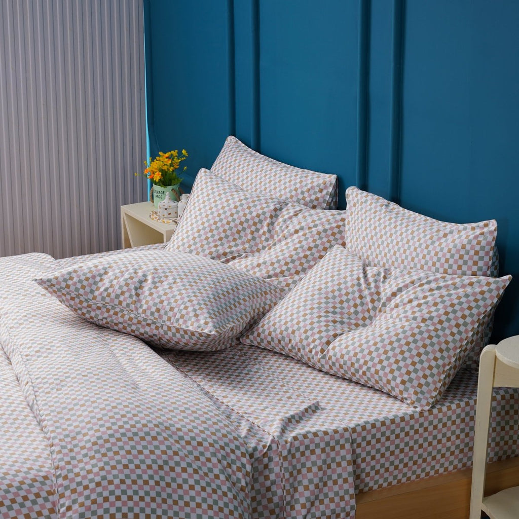 Ella Cotton Gems Checkerboard Full Bedding Set