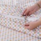 Ella Cotton - Gems Checkerboard Duvet Cover