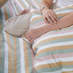 Ella Cotton Serene Striped Full Bedding Set