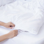 Ella Cotton White Duvet Cover Set