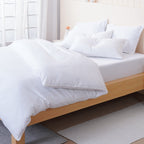 Ella Cotton White Full Bedding Set