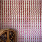 Escher Stripe - Empress Rose - Wallpaper