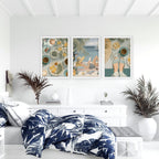 Extra Large Pictures For Living Room | Set of 3 Italian Lifestyle Wall art Prints