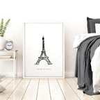 Extra Large Wall Arts | Set of 3 Paris Landmarks Wall art Prints