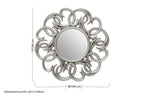Entwined Silver Swirl Wall Mirror | Adelere