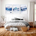 Japanese wall decor | set of 3 Bedroom wall prints