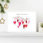 Family tree personalised wall art print